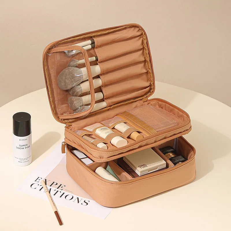 GlowCase — Multi-Compartment Makeup Organizer Bag / Your Entire Makeup Collection, Perfectly in Its Place!