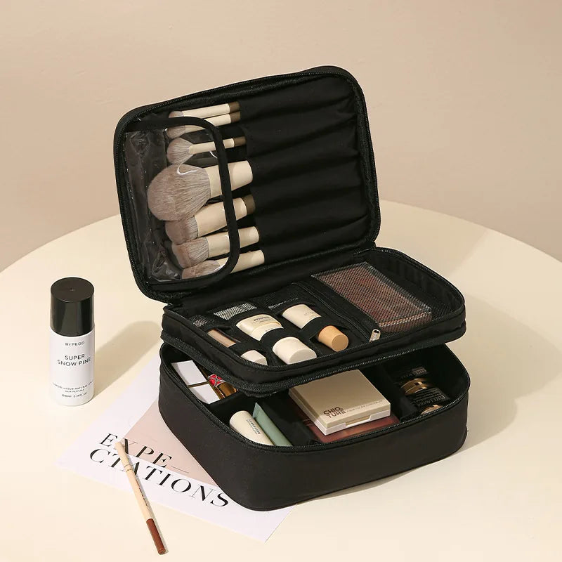 GlowCase — Multi-Compartment Makeup Organizer Bag / Your Entire Makeup Collection, Perfectly in Its Place!