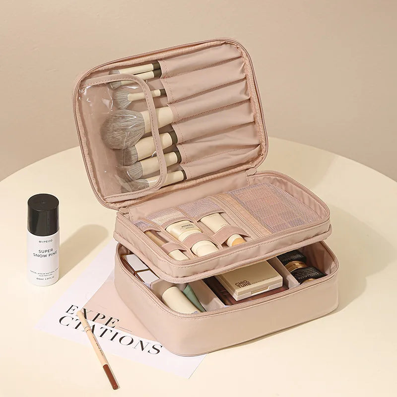 GlowCase — Multi-Compartment Makeup Organizer Bag / Your Entire Makeup Collection, Perfectly in Its Place!