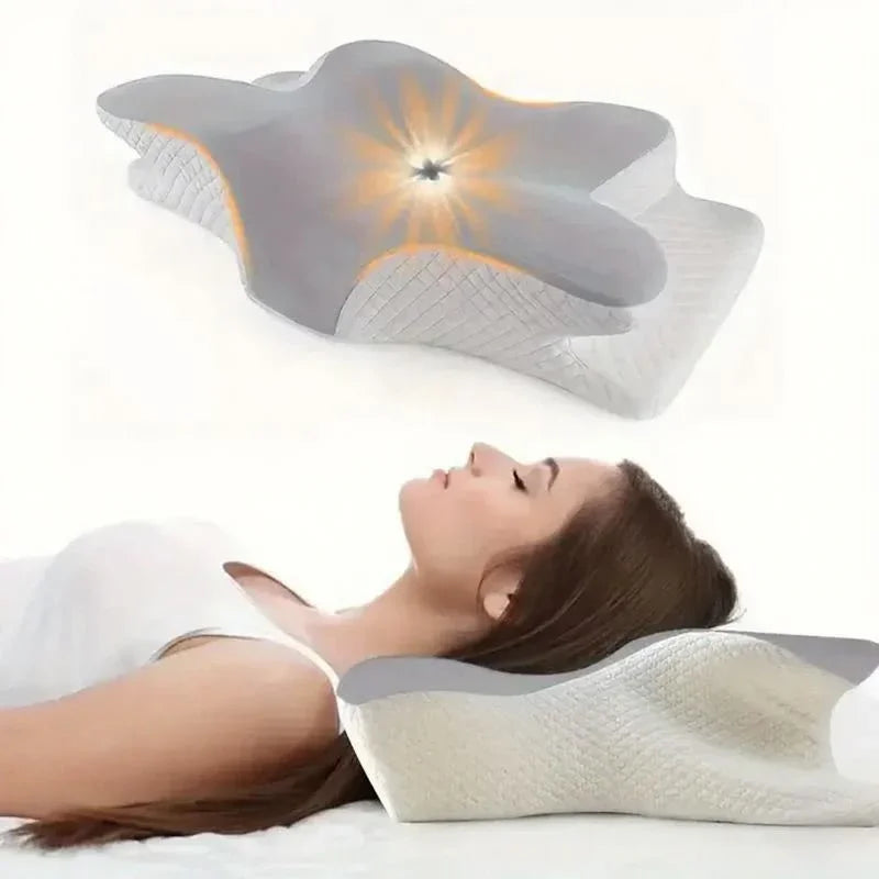 SmartForm Pillow with Smart Cervical Curve / 2-in-1 Orthopedic Memory Foam Pillow for Pain-Free Sleep and a Refreshed Wake-Up