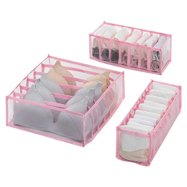 Underwear & Sock Drawer Organizer — 3-Piece Set