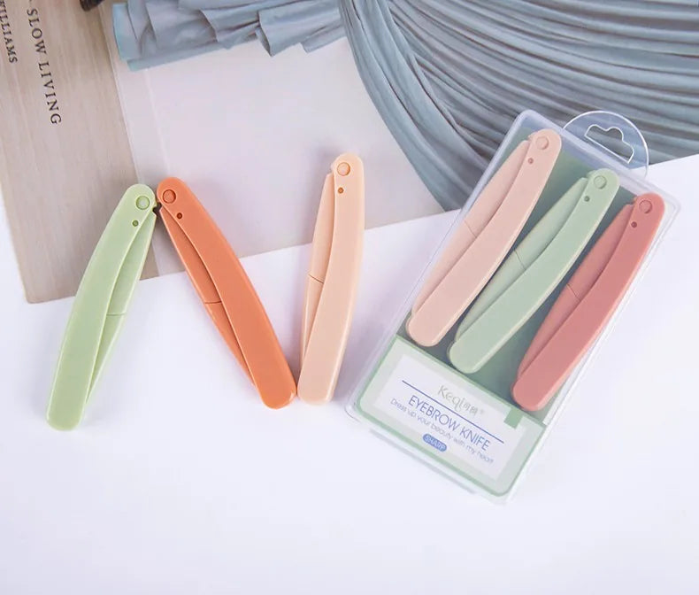BrowGlide™ — Foldable Eyebrow & Facial Hair Trimmer, 3-Pack / Precision Shaping, Smooth Skin, Salon-Ready Brows at Home!