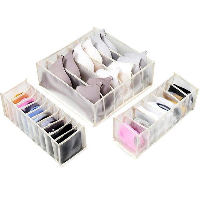 Underwear & Sock Drawer Organizer — 3-Piece Set