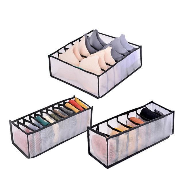 Underwear & Sock Drawer Organizer — 3-Piece Set