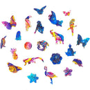 Borboleta Intergaláctica - Quebra-Cabeças em Madeira