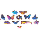 Borboleta Intergaláctica - Quebra-Cabeças em Madeira
